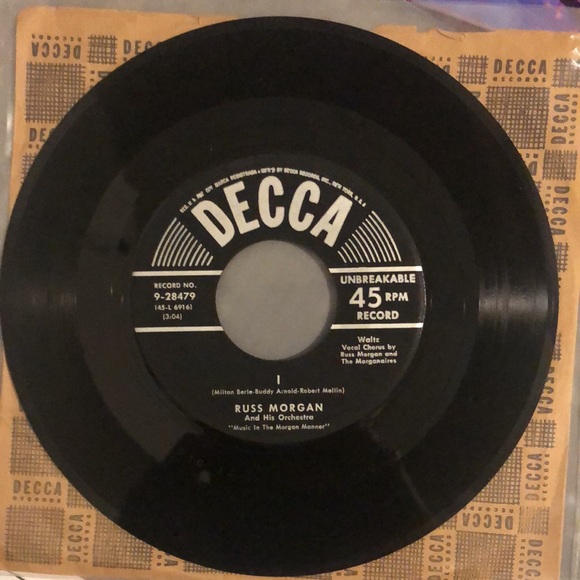 Russ Morgan Look Out The Window Vinyl 45 Record - Picture 4 of 5